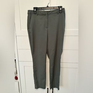 Sage green straight leg pants